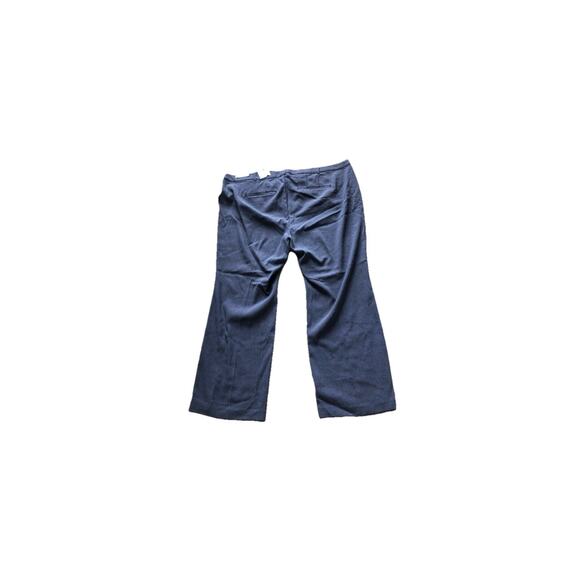 Lane Bryant 28 R The Allie Bootcut Pants Navy White Career Work Stretchy Comfort - Picture 3 of 8